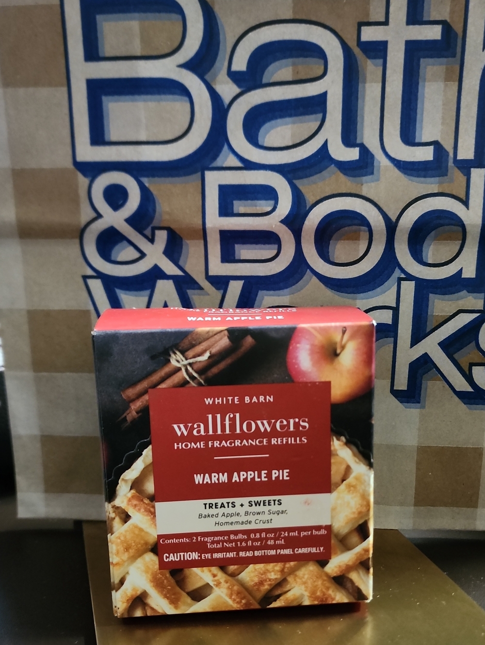 Bath & Body Wallflowers Warm Apple Pie Refills Nwt